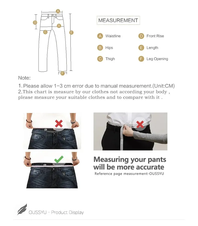 High Quality Autumn Winter Baggy Men's Jeans Loose Straight Cotton Business Thick Casual Solid Color Trousers Male Plus Size 40