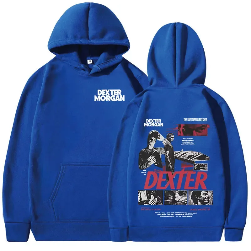 TV Play Dexter Morgan Graphic Hoodies Men's Women Clothing Casual Vintage Hooded Sweatshirts Fashion Gothic Oversized Pullovers