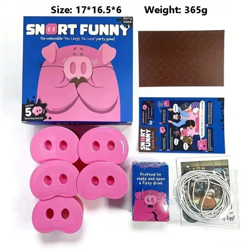 The New SNORT GUFFAW Party Game Smiling Means You Lose.