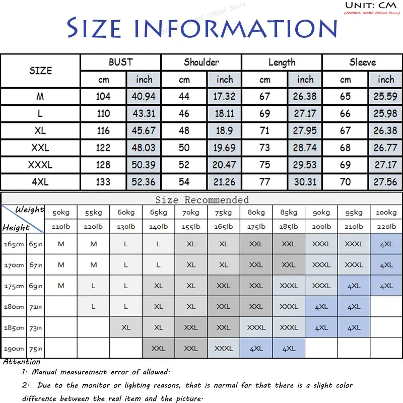 Animal Game Men's Half Zipper Sweatshirts Long Sleeve Solid Pullover Turtleneck Streetwear Warm Jacket Sport Coats Outerwear