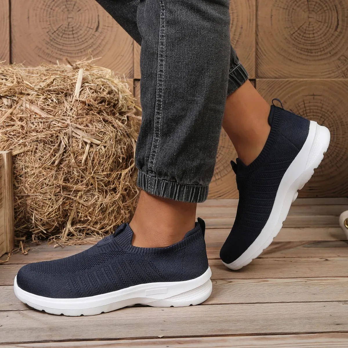 Men Solid Tone EVA Walking Shoes - Lightweight Soft Sole - Fit Daily Outdoor Wear Free Shipping Footwear