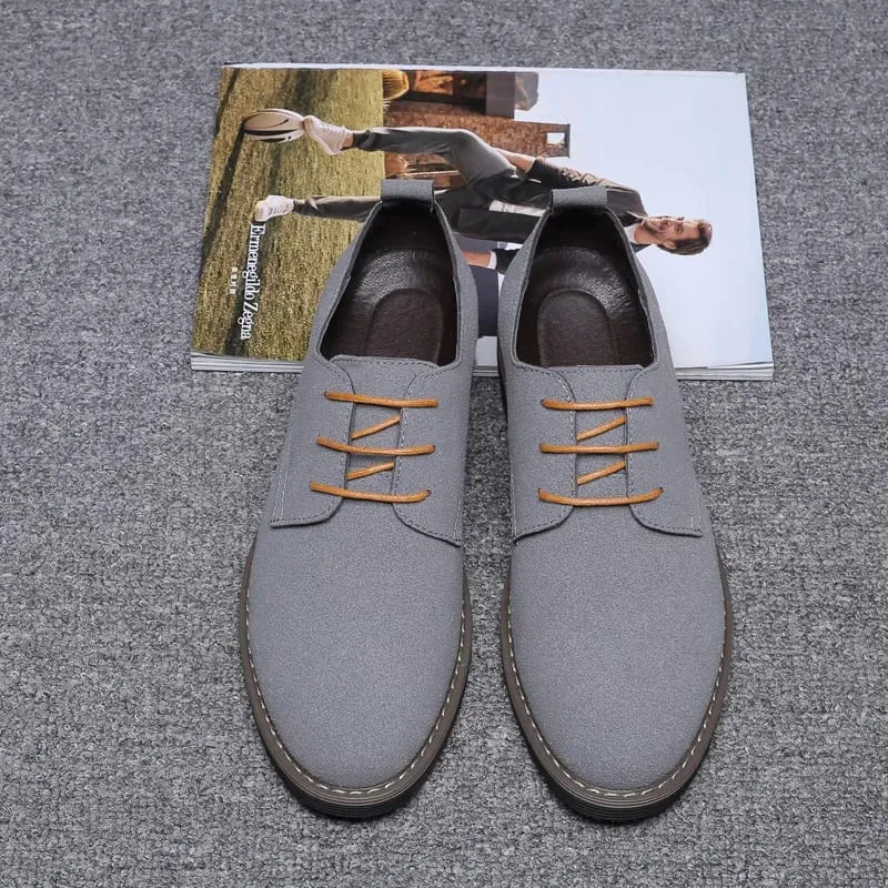 Mens Dress Shoes Legitimate Leather Shoe PU Suede Casual Men Designer Social Male Black Business Luxury Men's Wedding Summer Man