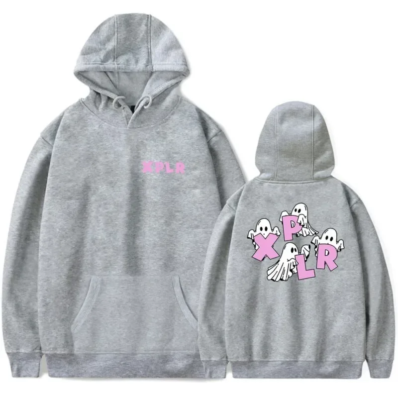 Xplr - Moletons de manga comprida com capuz masculinos e femininos unissex streetwear estilo hip-hop estampa fantasma Sam's e Colby Merch