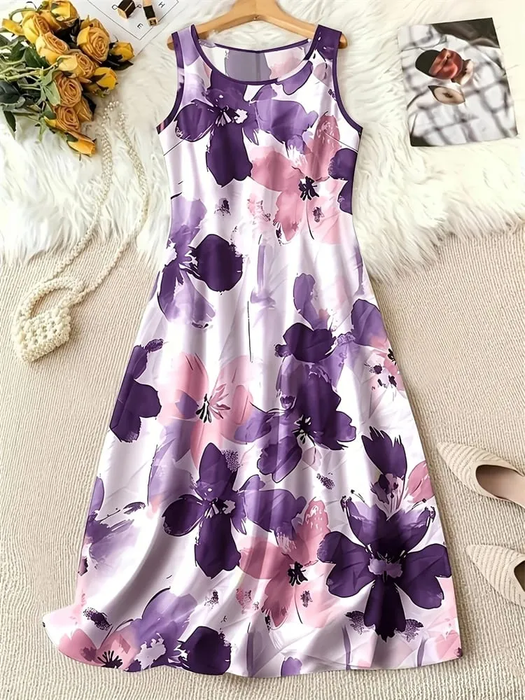 Trendy 3D Women's New Arrival Dresses Summer Street Style Printed Loose-Fit Casual Dresses Outdoor Travel and Party Dresses