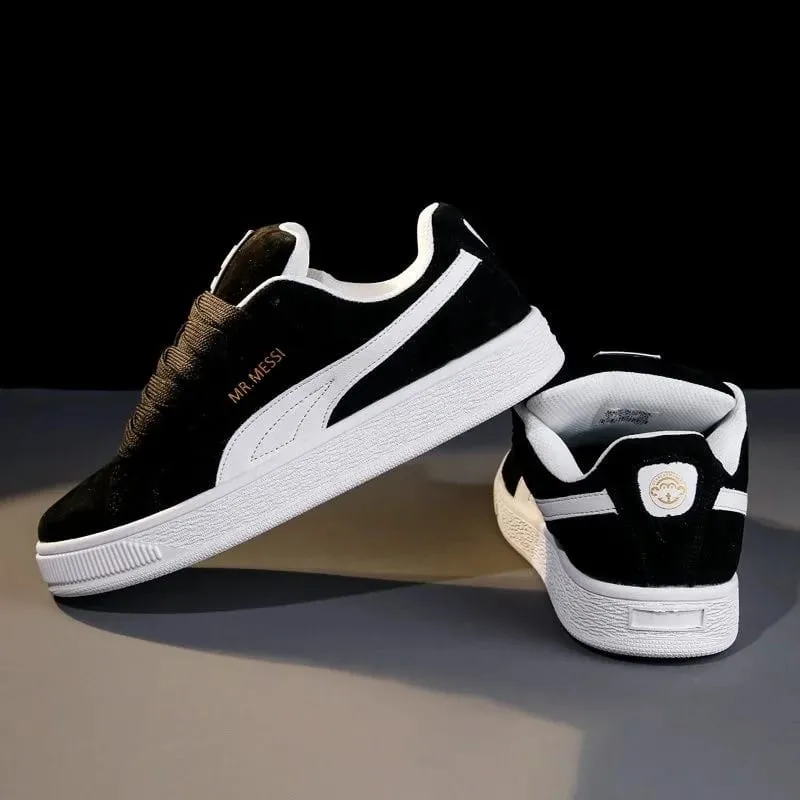 Skate Sneakers、LowTop Casual Board ShoesRetroFlat WalkingTrainers、Lace Up Platform Daily Footwear、Breathable Streetwear Sneakers
