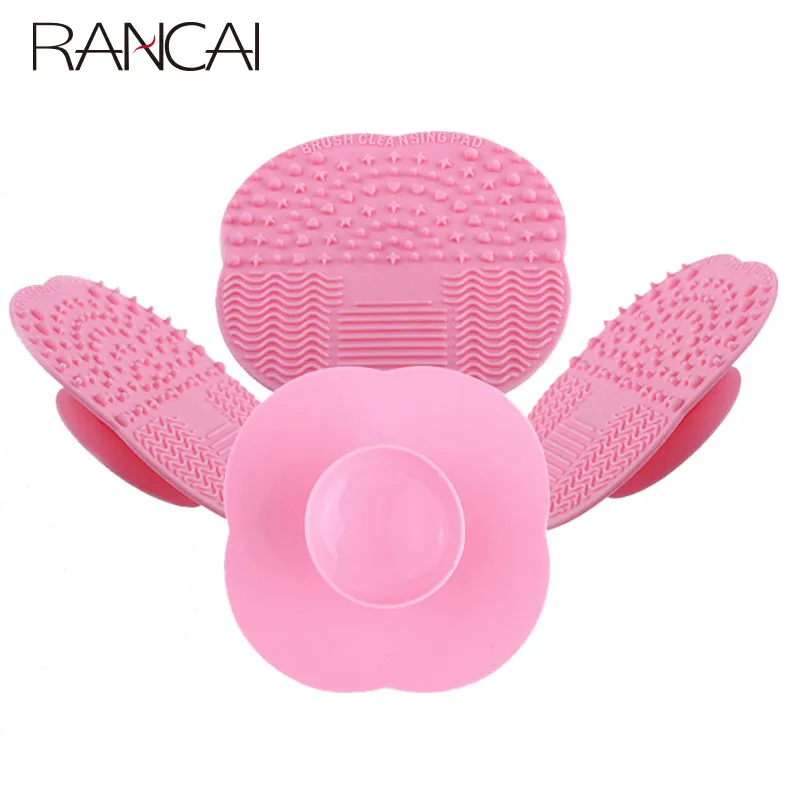 1Pcs Small Size Silicone Sucker Brush Cleaning Mat Make up Brush Cleaner Cosmetic Clean Tools For Makeup Brushes