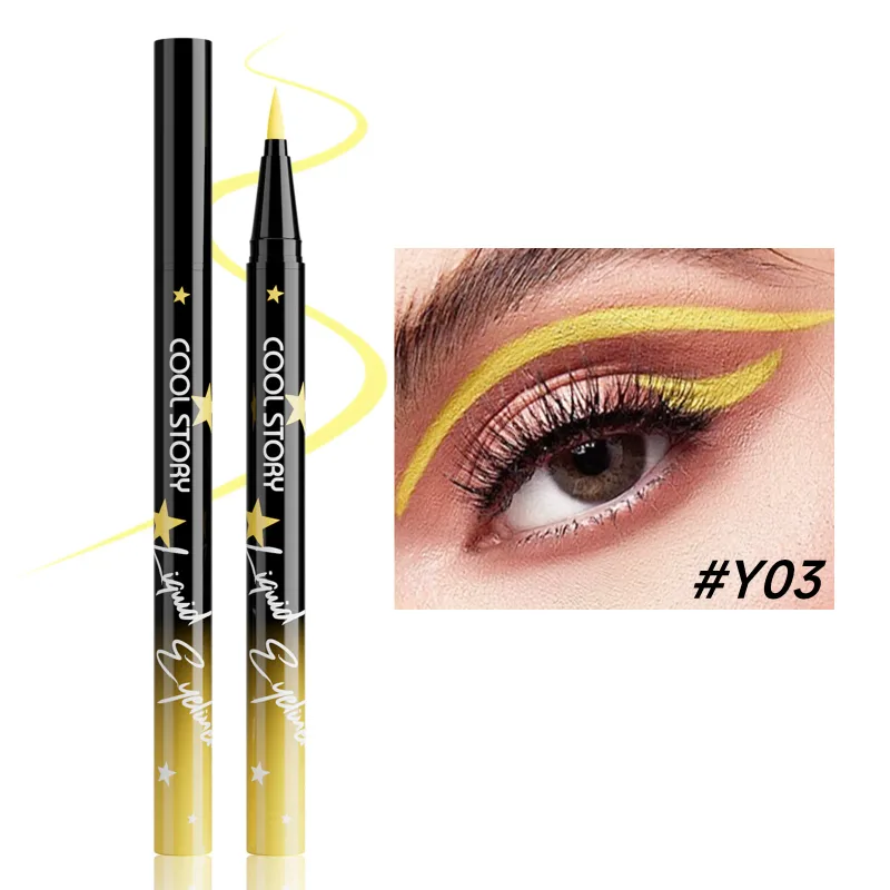 Red White Black Waterproof Eyeliner Pencil Untra-fine Liquid Eye Liner Pen Quick Dry Long Lasting Non Smudge Makeup Cosmetics