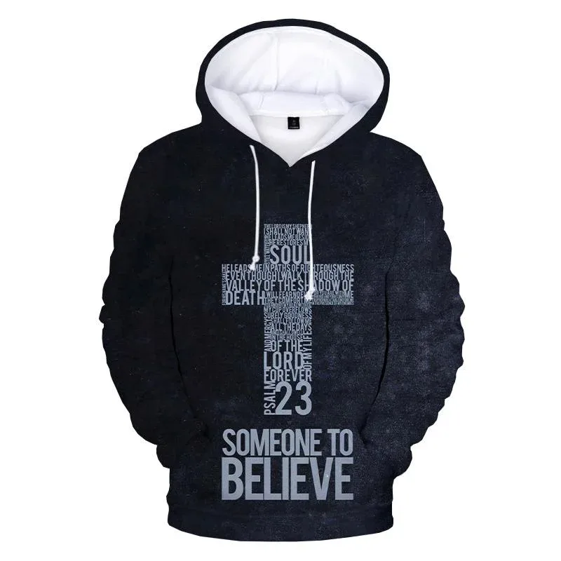 Christian Jesus Men's Hoodie 3D Printed Spring And Autumn Hoodie Casual Long Sleeve Street Sweatshirt Four Seasons Men's Hoodie
