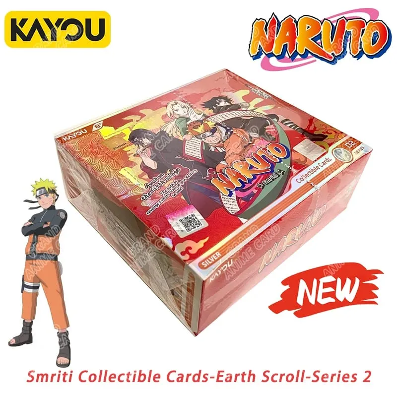 Genuine Naruto T4W8 JIN1 JIN2 SEA English Version Global Version Booster Box Anime TCG Rare CR Ninja World Collection Card