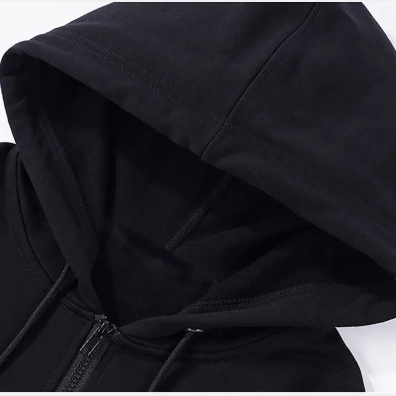 2025 New Fashion Zipper Hoodies Women/Men Fashion Long Sleeve Hooded Sweatshirt Casual Autumn Winter Sportwear Solid Clothes
