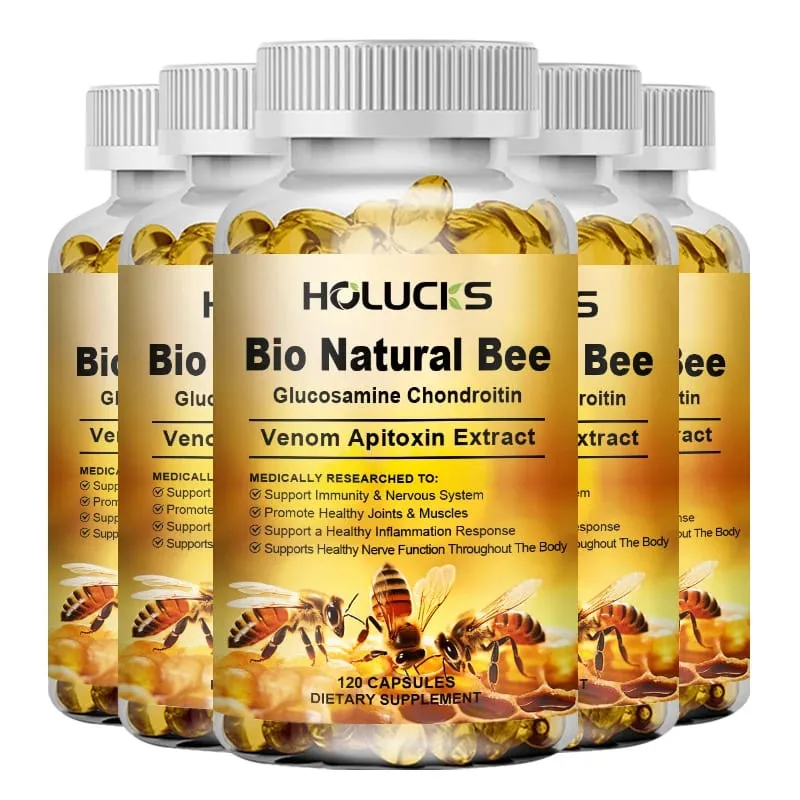 Bio Natural Bee Supplement with Apitoxin & Glucosamine Support Nerve Function Flexibility Alleviate Stiffness Confidence — image 12