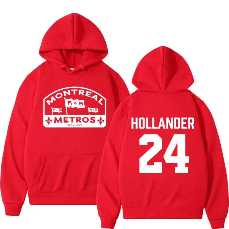 Heated Rivalry Shane Hollander 24 Montreal Metros Hoodies Men Women Clothing Hip Hop Fashion Sweatshirts Long Sleeves Pullovers
