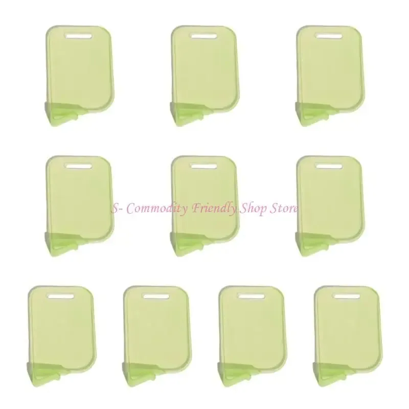 85AE 10Pcs Plastic Trading Card Box Baffle Clip Card Spacer Storage Classification Barrier Plate Clip Storage Partition Board