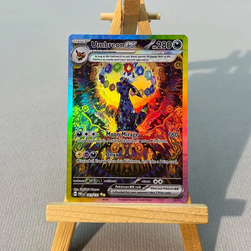 PRE PTCG5-001 Tcg proxy PKM Cards Vaporeon ex Espeon ex Rare Collection Battle Toys Gifts for Hobbies home play