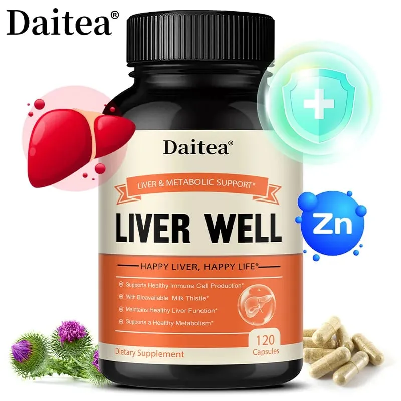 Milk Thistle Capsules Liver Health Support Gut & Immune Health Skin Beauty Liver Function Promotes Digestive Health