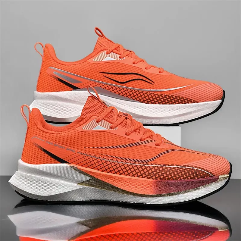 Men Casual Sports Running Shoes Carbon Board Marathon Training Breathable Women's Jogging Athletic Nonskid Walking Sneakers