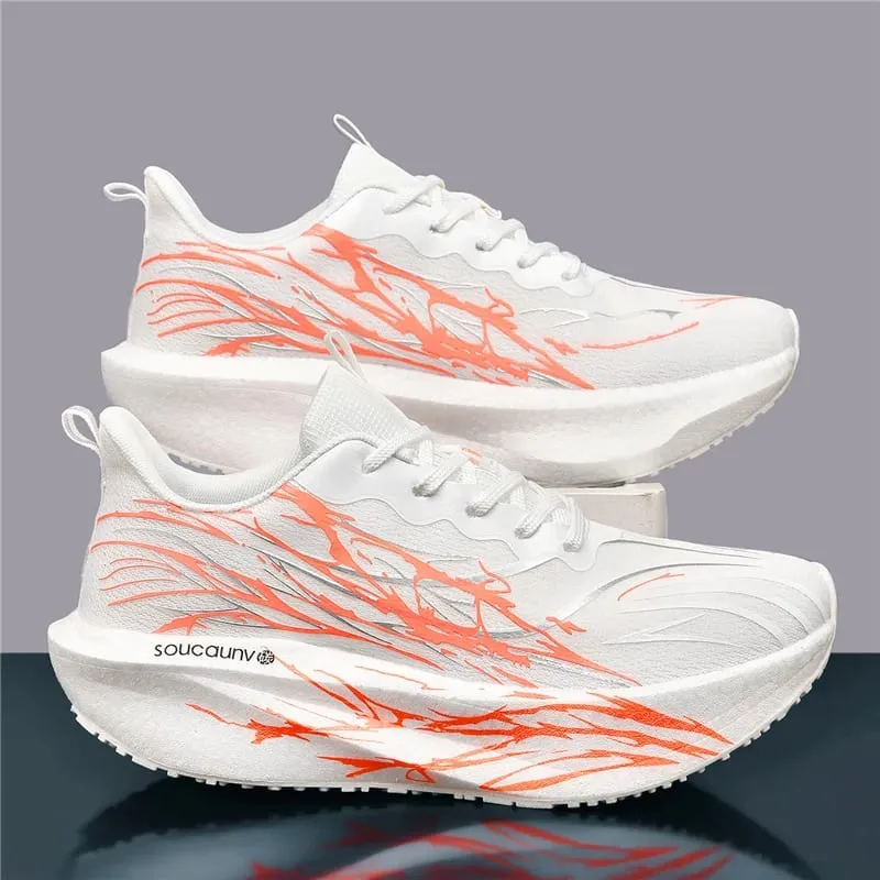 Men Running Shoes Casual Professional Marathon Sports Breathable Lightweight Women Comfortable Athletic Sneakers Carbon Board