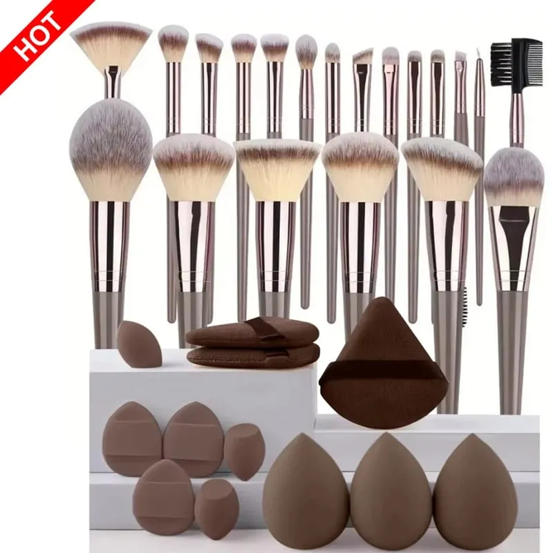 Professional 3-20PCS Makeup Brushes Set Soft Fluffy Foundation Eyeshadow Concealer Blending Kabuki Women Beauty Tool — image 18