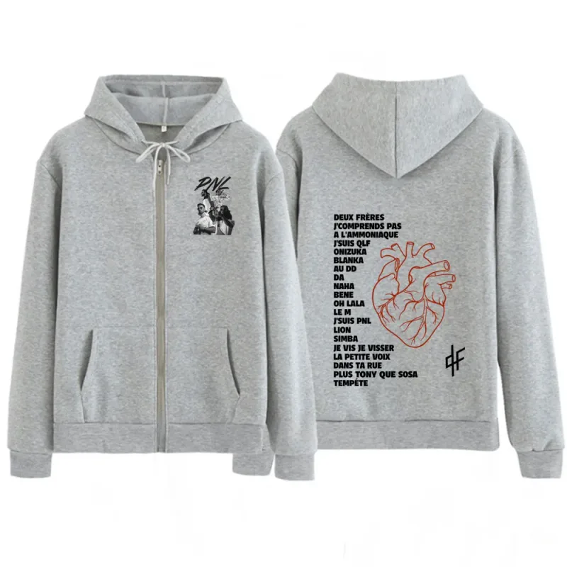 Rapper PLK Graphic Zipper Hoodies Men's Women Clothing Fashion Hip Hop Harajuku Oversized Zip Up Hoodie Sweatshirts Funny Wears