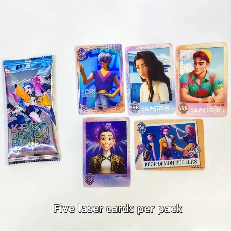 Anime Gilrs Lumi Mila Zoi Hunters Theme Collectible Trading Cards Laser Holographic Shiny Foil Limited Edition Booster Box Gift