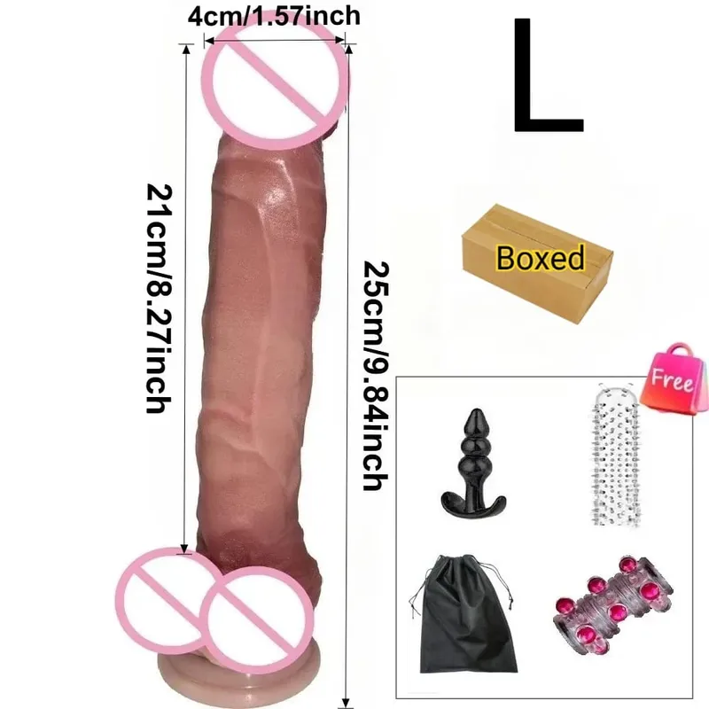 Valósághű, élelmiszer minőségű szilikon vibrátor G-pont vagina anális masszírozó maszturbátorok nagy vastag pénisz Felnőtt szexjáték kakas farok behatolása