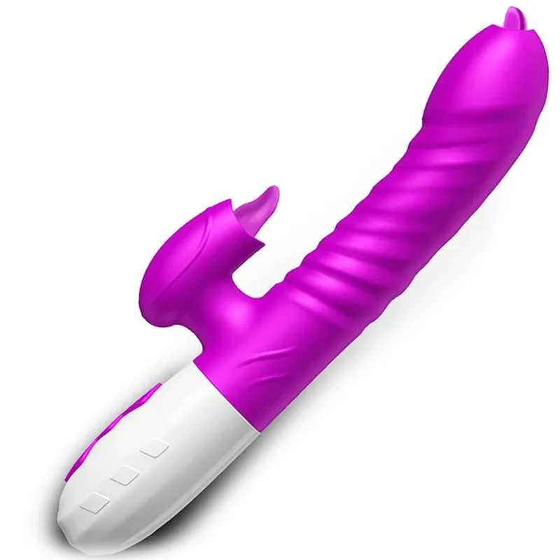 Thrusting Rabbit Vibrator for Women Vagina Dlido Vibrator G-Spot Clitoris Stimulator Female Masturbation Sex Toy for Women