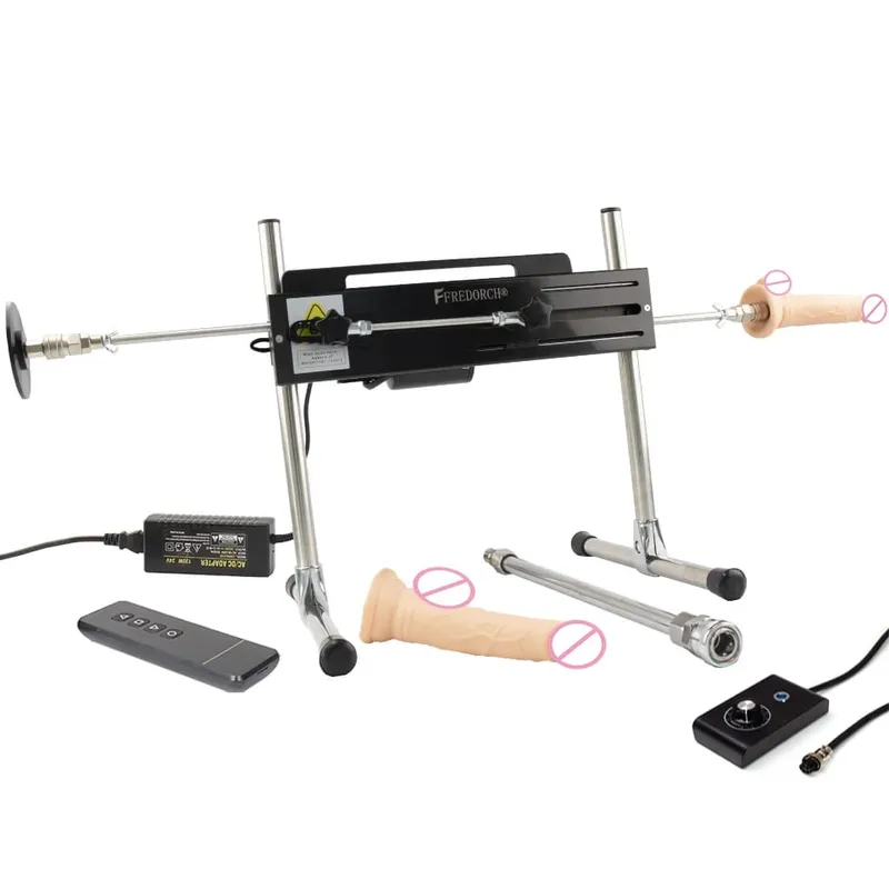 120W Sex Machine Strong Power Turbo Gear Masturbation Love Machine V-U-Lock Vibrator Sex Machine with Dildo