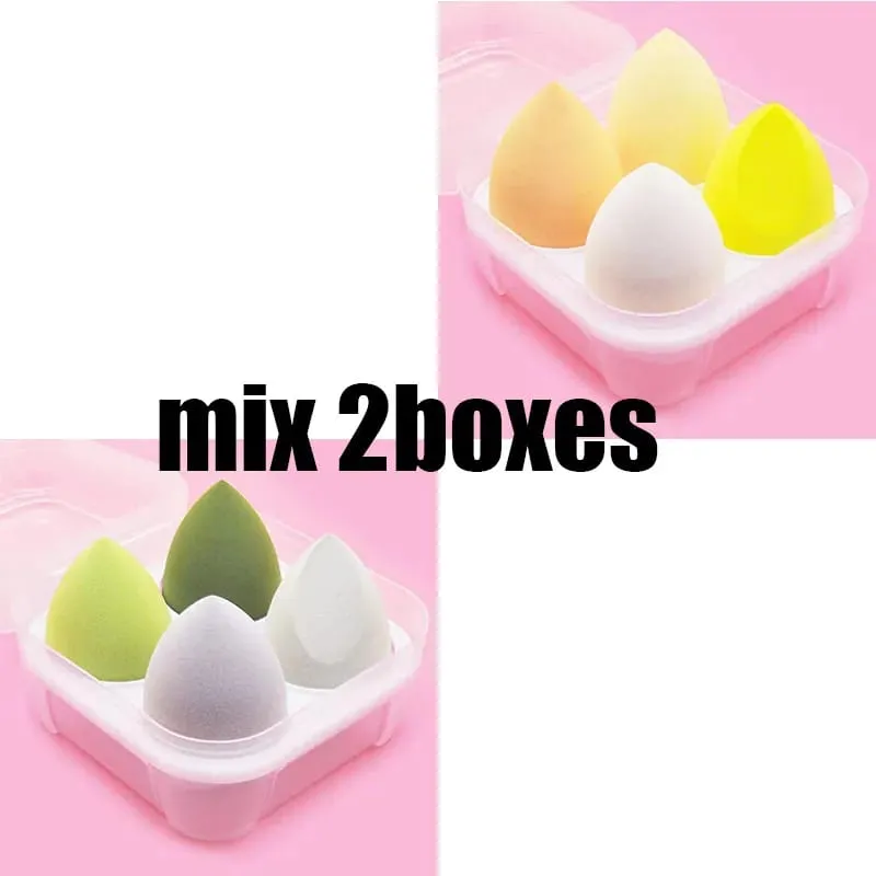 4/8/16pcs Cosmetic Puff Set Beauty Egg Wet And Dry Dual-Use Egg Makeup Foundation Sponge Air Cushion Puff Soft Makeup Tools