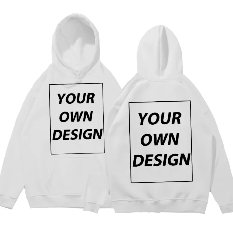 Angepasst DIY Druck Männer Frau Herbst Winter Hoodies Casual Klassische Pullover Einfache Bequeme Streetwear Weiche Warme Sport Kleidung