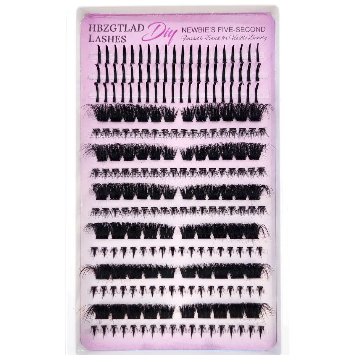 New Fluffy 60D-200D Bottom&Spiky Lashes Clusters Volume Individual Lashes Cluster Extensions Spikes Lashes Clusters eye