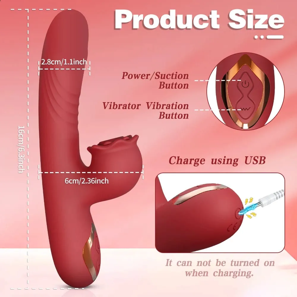 Powerful Vibrating Sucking Vibrator Female Sucker Clitoris Stimulator G Spot Dildo Massager Adult Goods Sex Toys Shop for Women
