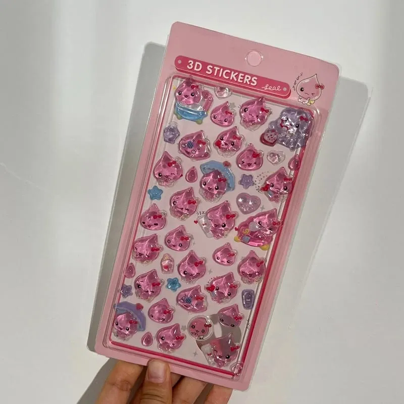3D Stickers Cartoon Sticker Accessories Cute Stickers Seal 3d Phone Stickers Notebook DIY Stickers ボンボン ドロップシール