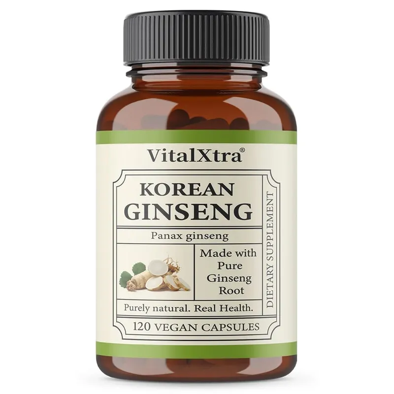 1000mg Korean Ginseng Supplement - High Potency for Energy Focus Performance Vitality & Immune Support for Men and Women