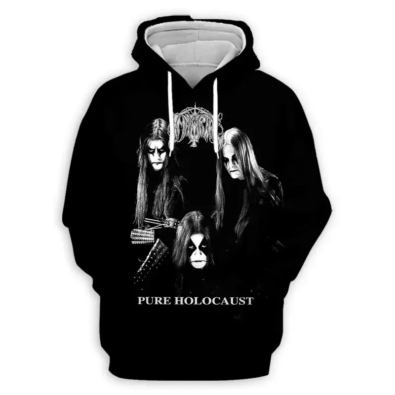 Black Metal Rock Immortal 3D Print Hoodies Men Women Fashion Casual Sweatshirts Oversized Hoodie Pullovers Tracksuit Clothing