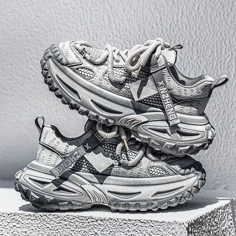 Shoes for Men Mesh Breathable Platform Sneakers Light Luxury High-end Casual Men Shoes Trend Comfort Men Shoes Кроссовки Мужские