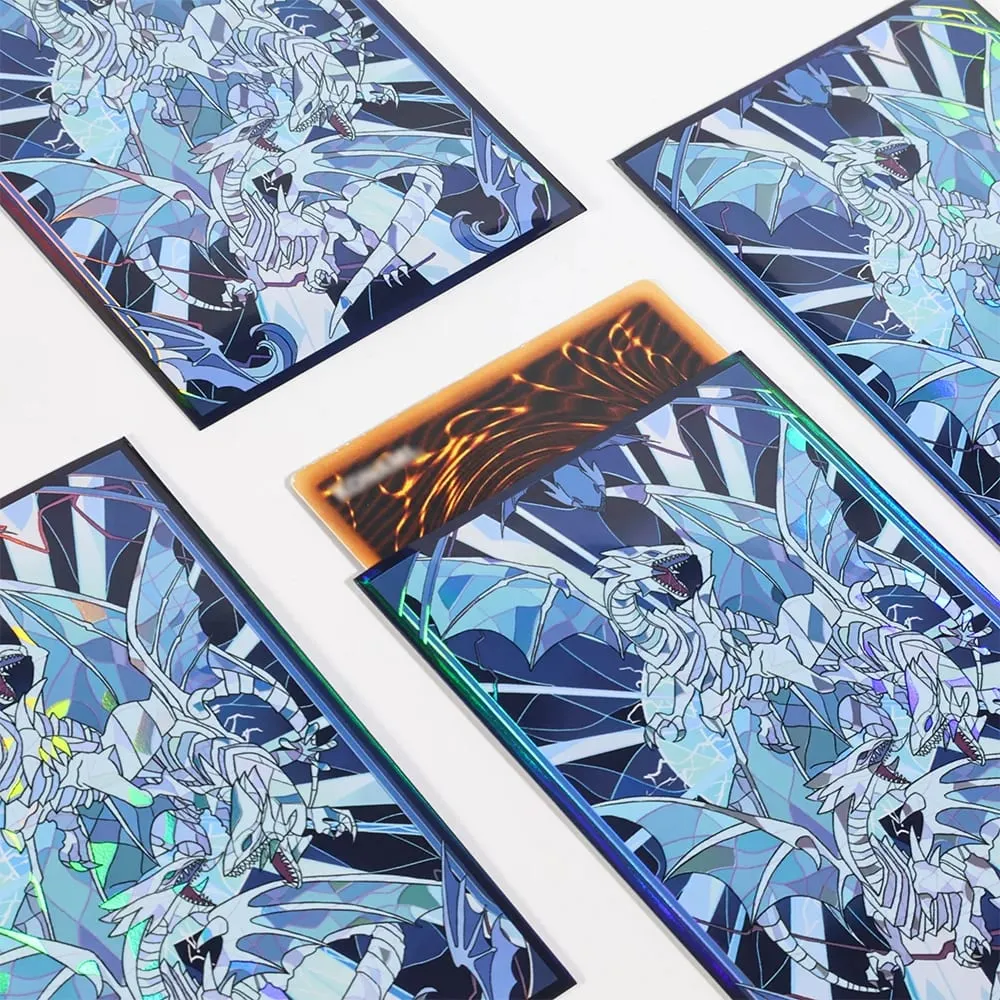 63x90mm 50-100pcs Blue eyed White Dragon Anime Card Sleeves Board Game Card Sleeves Game Collection Cards Protector for YGO — image 5