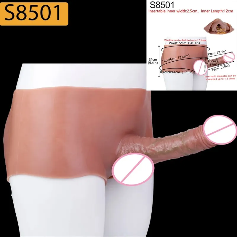 Strap-On Lifelike Penis Cover насадка на член Large Hollow DildoPants Intimate Adult Sex Toy for Couples Sex