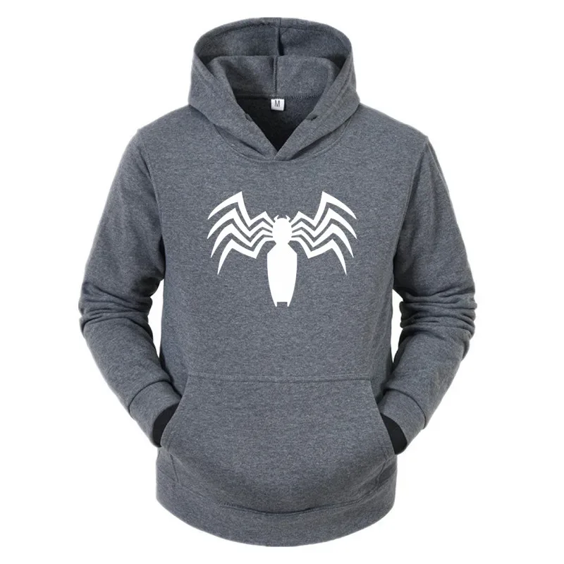 2026 Autumn and Winter New Men's Hoodie Street Fashion Spider Print Sportswear Women's fleece Casual Fun Wear — image 10