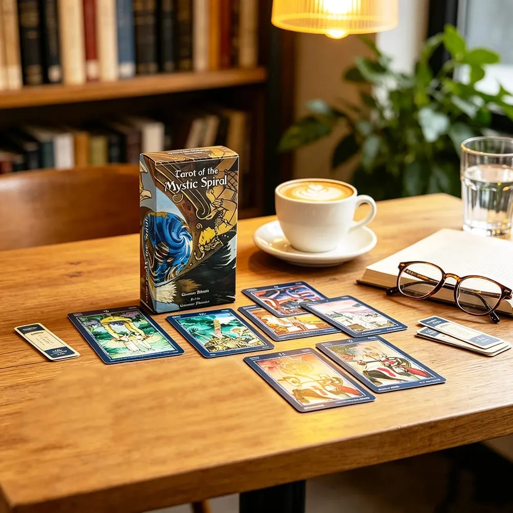 Tarot of The Mystic Spiral Cards A 78 Tarot Cards Divination Borad Playing Games Perfect for Beginners & Professional Readers