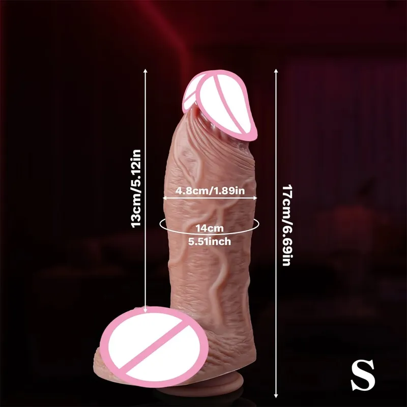 Super Makapal Makatotohanang Balat Dildos para sa Anal Napakalaking Sex Toys Silicone Woman Vagina Adult Masturbator Cock Bakla Malaking Dick Butt plug 18+