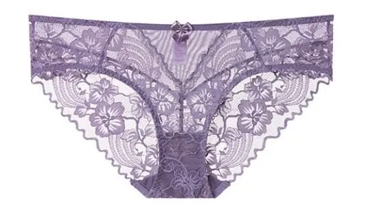 Everyday Lace Lingerie Ultra-thin Breathable Upper Support Anti-sag No Sponge Transparent Bra Set ladies Basic Underwear S-XL