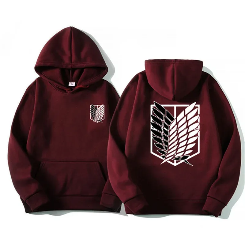 Attack on Titan Men's Hoodie Anime Hoodies Men and Women Streetwear Pullover Harajuku Shingeki No Kyojin Hoodies Sweatshirt