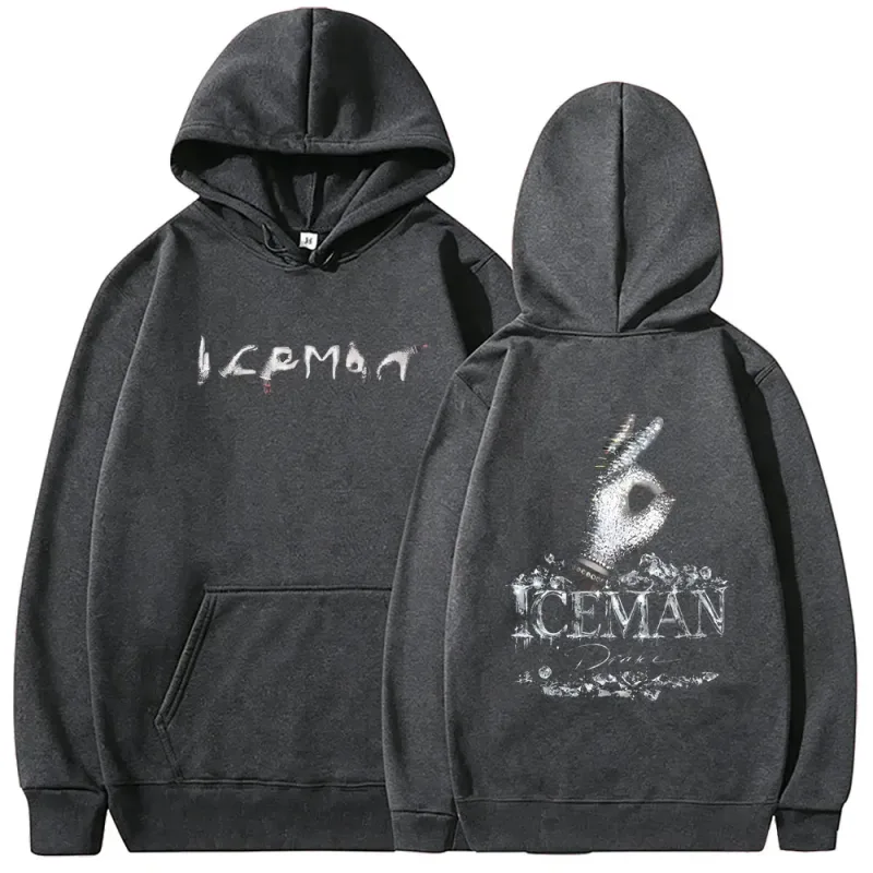 Rapper Drake ICEMAN Album Double Sided Print Hoodie Men Women Fashion Hip Hop Oversized Streetwear Men's Casual Vintage Hoodies