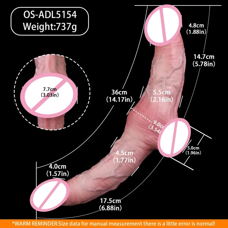 Silikondildos, Doppelenddildo, weicher Buttplug, Intimspielzeug für Erwachsene, wiederverwendbar, Paarspiel, Analplug, Anusdilatator