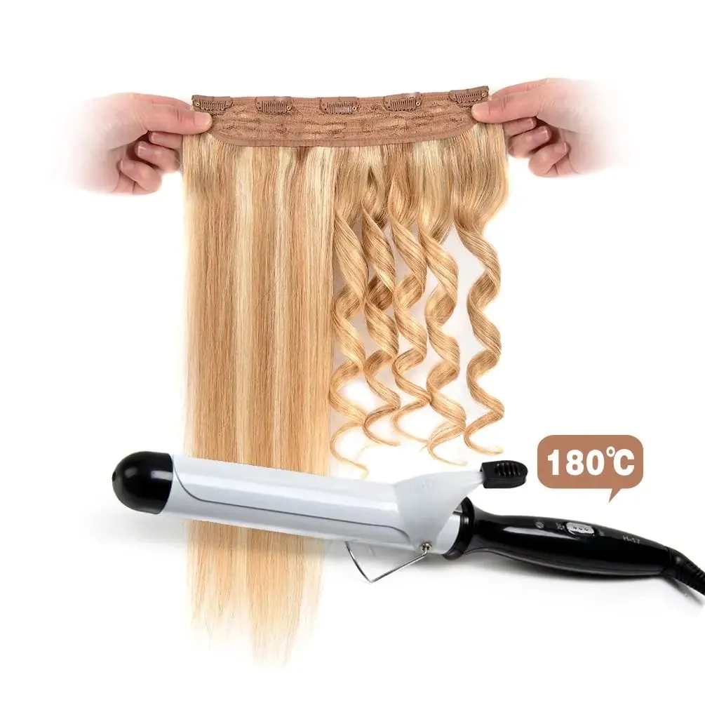 Tổng Hợp 22 32 Inch 5 Kẹp Tóc Chịu Nhiệt Giả Bộ Tóc Giả Dài Lượn Sóng Kiểu Tóc Kẹp Trong Tóc