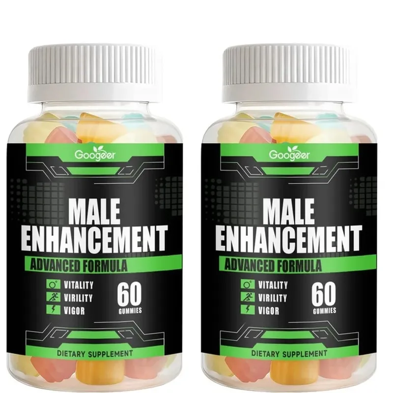 Googeer Men's Endurance Gummies Energy and Vitality Support Blood Flow & Post Training Muscle Recovery Support 60 Count