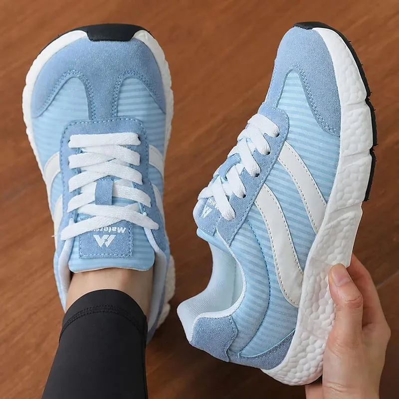 Unisex EVA Soft Sole Running Shoes Lightweight Vintage Casual Sneakers Big Size Breathable Wear Resistant Walking Tennis Shoes