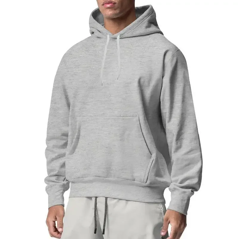 2026 New Men's Fashion Harajuku Hooded Sweatshirts Casual All-match Pullovers Male Streetwear Autumn Winter Fleece Warm Hoodies