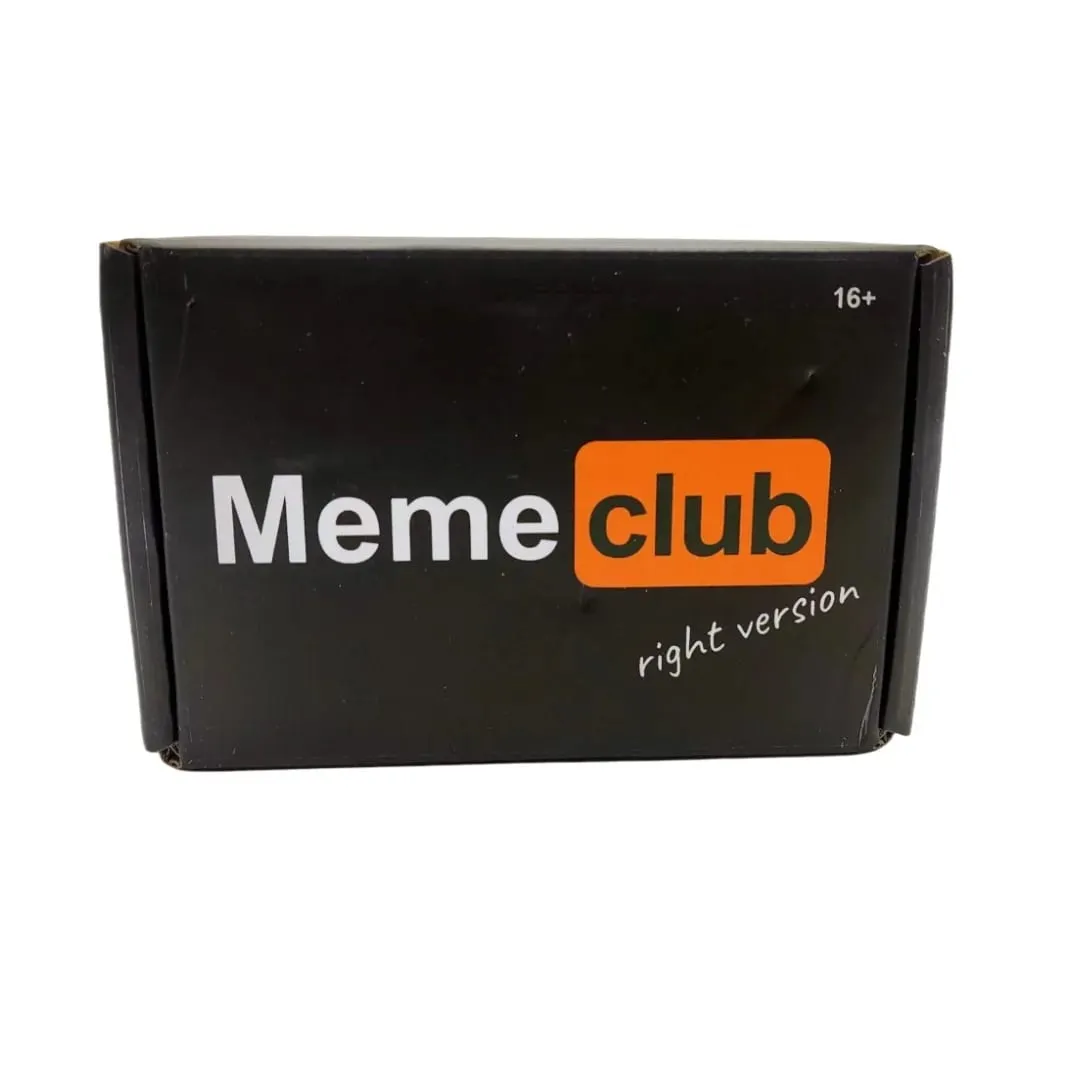 "Meme Club: Right Version"，Russian Version of the Board Game Interactive Tabletop Game Card Game Suitable for Company Gatherings Holiday Gift.