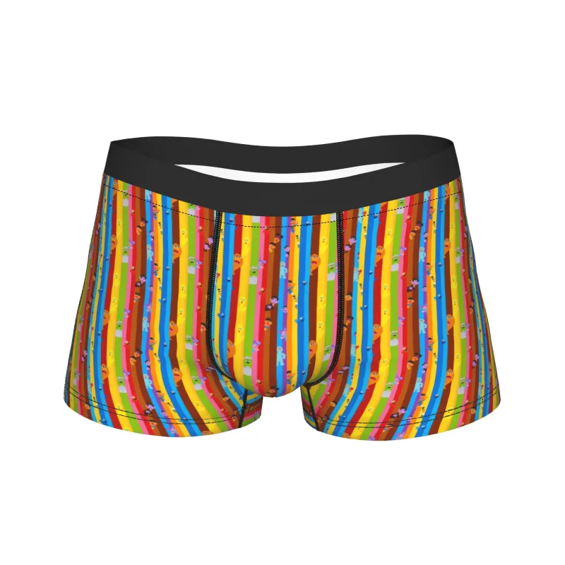 S-Sesames Streets Tango Elmo & Grover Underwear Men Shorts Briefs Funny Boxershorts Quality Customs Oversize Panties